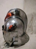 Casque de gladiateur Secutor en acier doux, personnalisable, prêt pour le combat, casque romain Galea, qualité DIY avec support OEM