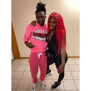 Ensemble de jogging unisexe de haute qualité costume à capuche avec logo personnalisé grande taille imprimé hiver polaire vente en gros d'usine ensembles de tailles superposées pour hommes - Product Image 5