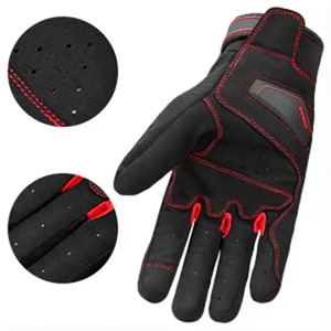 Guantes de moto de cuero genuino para hombre y mujer con diseño de logotipo personalizado Guante deportivo de carreras de motos de la mejor gama - Product Image 2