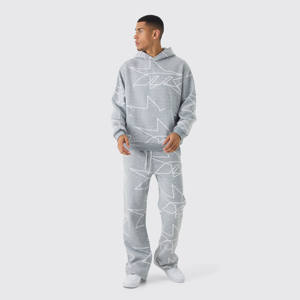 Jersey de sudadera con pantalón acampanado de dos piezas, traje de sudor acampanado, venta al por mayor, ropa de invierno para hombre, ropa deportiva para hombre - Product Image 1