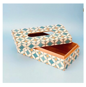 Elegant Solid <b>Wood</b> <b>Bathroom</b> <b>Accessories</b> Printed <b>Wood</b> Tissue Box Printed Crafts Face Design For Living Room Made In India - Product Image 4