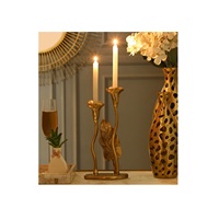Professionnel en laiton personnalisé traitement noël décoration de la maison Antique feuille tenture murale décor plaqué or