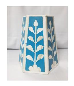 Support de bougie en incrustation d'os pour la décoration de la maison, décoration de Noël, porte-bougie de luxe, récipient à bougie en mop, fabrication artisanale - Product Image 3