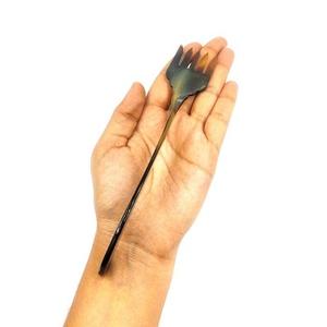 Cuchara de servidor de ensalada de cuerno de búfalo natural hecha a mano Cucharas de calidad premium a la venta - Product Image 6