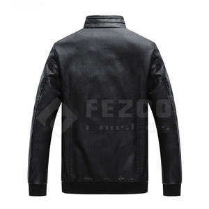 แจ็คเก็ตหนังวัวคุณภาพสูง ทันสมัย ล่าสุด กันน้ำ ระบายอากาศดี ทรงสแตนด์ สำหรับผู้ชาย ขายส่ง แจ็คเก็ตฤดูหนาว - Product Image 4