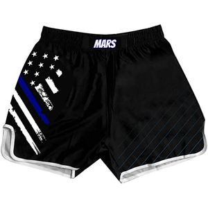 กางเกงมวยไทยขาสั้นพิมพ์ลายสำหรับผู้ชายชุดออกกำลังกายทำจากโพลีเอสเตอร์ใส่ได้ทั้งชายและ100% - Product Image 3