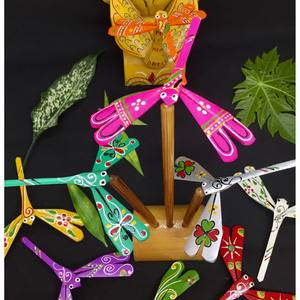 Regalos tradicionales al por mayor hechos de bambú | Libélulas hechas de bambú natural - Product Image 5