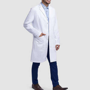 Blouse de laboratoire légère unisexe pour médecin, blouse médicale professionnelle, manches longues, boutons sur le devant, matière polyester/coton pour - Product Image 6