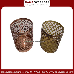 Portavelas de hierro redondo dorado con decoración de acento de nuevo diseño para decoración de celebración de cumpleaños, boda a precio de mercado mayorista - Product Image 5