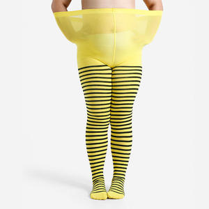 150kg Plus Size Christmas & Halloween Stockings High Waist Horizontal Striped Thin <b>Leggings</b> <b>Knitted</b> Spring Pantyhose - Product Image 3