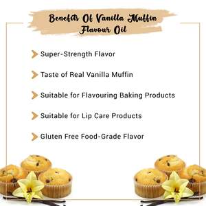 Aceite Saborizante de Vainilla para Muffins, Aditivo Alimentario Líquido para Bases de Chicle y Otros Alimentos, Conservante e Ingrediente de Estilo Seco - Product Image 4