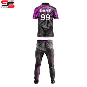 Uniformes personalizados para hombre Poliéster transpirable Equipo de cricket Ropa deportiva Conjunto Jersey y pantalón - Product Image 2