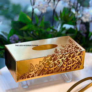 Caja de pañuelos de plata pulida brillante de la mejor calidad para Hotel, oficina, decoración del hogar, caja de pañuelos personalizada - Product Image 2