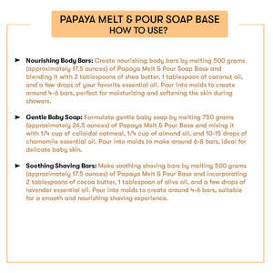 Handmade Green Tea Papaya Melt & Pour <b>Soap</b> Base Whitening Antiseptic Bath or Toilet <b>Soap</b> with Lemon Fragrance Milk Ingredient - Product Image 4