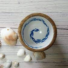 Cuenco de madera pulida hecho a mano, cuenco decorativo de madera Natural para servir para cocina, comedor, ensalada, fruta, hecho a mano para cocina y comedor - Product Image 4