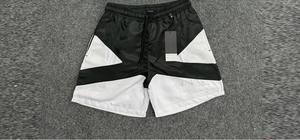 Trendy Two Piece <b>Shorts</b> Set Color Block Half Zipper Stand Collar Custom Logo Nylon <b>Zip</b> <b>Pocket</b> Style Men Tracksuits Jogging Wear - Product Image 3