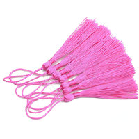 Gland de corde de coton personnalisé pour rideau utilisation de vêtement décoratif glands de bracelet d'amitié tissé à vendre