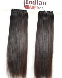 ราคาขายส่งผมแท้ธรรมชาติอินเดียแบบเรมี่  แบบตรง  จัดเรียงเกล็ดผม  สีดำธรรมชาติ  แบบวอเตอร์วีฟ - Product Image 2