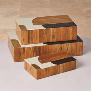 Handcrafted Wooden and Epoxy <b>Resin</b> Storage Box Luxury Jewelry, Keepsake, or Gift Box with Burl Wood Lid - Product Image 4