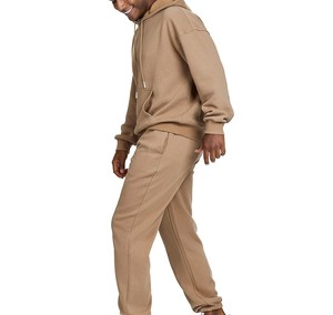 Ensemble de survêtement en polaire premium pour hommes, sweat-shirt à capuche et jogging chauds pour l'hiver, tenue de sport décontractée, fabricant OEM, vente en gros personnalisée - Product Image 4