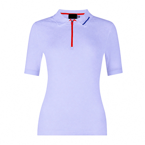 Polo de piqué de punto 3D para mujer, transpirable y hecho de polipropileno 100%, polo técnico para el trabajo, personalizable, venta al por mayor. - Product Image 3