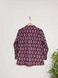 Estilo bohemio Jaipur bordado chaquetas Vintage Reversible indio Kantha chaquetas Indigo impreso tejido a mano al por mayor - Product Image 2