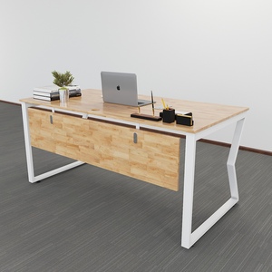 Escritorio Moderno Minimalista MConcept HBMC007 160x80, Muebles de Oficina con Patas Metálicas Ensambladas para Dormitorio - Product Image 2