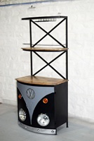 Comptoir de bar haut moderne en bois de manguier massif avec structure en métal et support en verre, pour usage domestique, commercial ou extérieur
