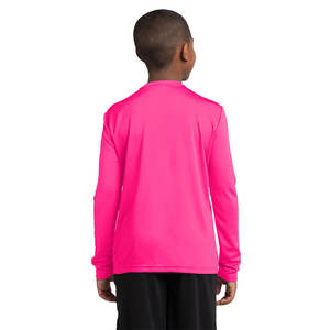 Sport-T-shirt à manches longues 100% polyester UV Pro pour jeunes - Product Image 2