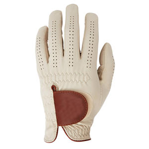 Personalizable GP blanco suave transpirable piel de oveja impermeable guantes de golf para la mano izquierda/derecha hombres mujeres deportes gimnasio uso - Product Image 3
