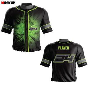 Uniforme d'équipe de baseball personnalisé en gros, uniforme de baseball pour hommes, jeunes et enfants, ensemble d'uniformes de baseball de couleur verte, vêtements de sport de haute qualité - Product Image 3
