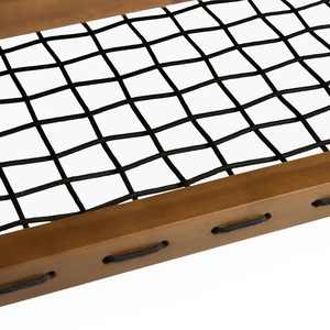 Mesa de centro hecha de marco de madera de teca maciza con cuerda tejida y material de alta calidad para uso en interiores y exteriores - Product Image 6