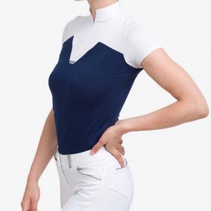 Camisas de Equitación al por Mayor, Personalizadas, de Malla Transpirable, de Poliéster/Nailon y Elastano, Estilo Polo, para Exhibiciones, con Logotipo Personalizado, Color Moderno y Lujoso - Product Image 2