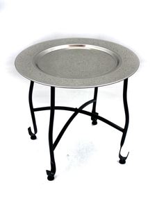 เฟอร์นิเจอร์ห้องนั่งเล่นทำจากเหล็กสีทองหรูหรารูปทรงกลมตกแต่งชุบทองเหลือง - Product Image 2