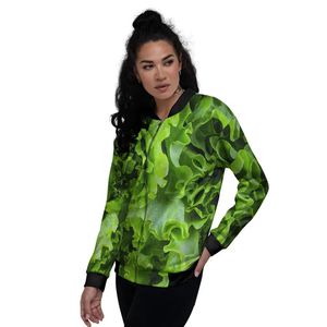 Chaqueta Bomber Sublimada Personalizada para Mujer, Diseño Letterman en Satén de Seda, Chaquetas Bomber con Estampado Completo, Chaquetas y Abrigos con Diseño de Collage - Product Image 4