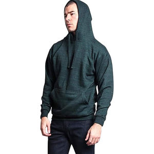 Sweat-shirt à capuche en molleton français pour homme, vente en gros 2025, coton, col uni, manches longues, poche kangourou, streetwear surdimensionné - Product Image 5