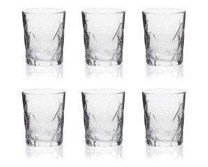 Juego de 6 Vasos Transparentes de Vidrio Resistente de 345 ml para Agua, Jugo y Cócteles, Diseño Clásico y Elegante, Luxor by Excelsa - Product Image 1