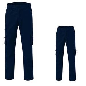 Purple Men's Polyester <b>Cargo</b> <b>Work</b> <b>Pants</b> CE Certified Breathable Holster Pockets Drawstring Waist Cuffed Ankles Needle Detection - Product Image 5