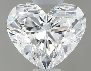 Synthétique 5,00 MM (0,50 CT) Forme de cœur Blanc E Color VVS1 Haute qualité pour certifié SHREERAJ SOLITAIRE Marque Indienne - Product Image 1