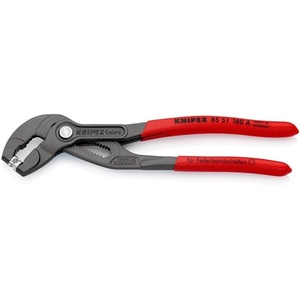 Spring Band <b>Clamp</b> Pliers 180 Mm 50 Mm Capacity 15 Settings Plastic Coated for Knipex - Product Image 1