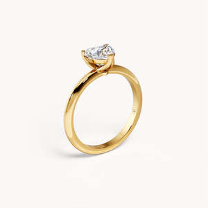 Bague Cara Solitaire en or 14 carats avec diamant de laboratoire - Product Image 6