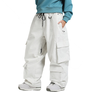 OEM Custom Unisex Loose Fit Ski Snow <b>Pants</b> Windproof Plus Size Waterproof Insulated Cargo Pockets <b>Thermal</b> Fleece - Product Image 5