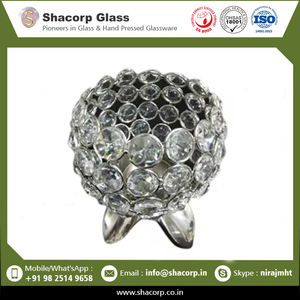 Bol en cristal de bougie de motif de diamant le plus vendu disponible à la conception et à la couleur personnalisées - Product Image 2