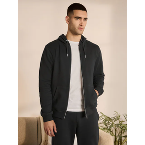 2025 automne hiver hommes poids lourd lavé coton sweats à capuche haute rue Style rue porte polaire sweats à capuche imprimés en gros - Product Image 3