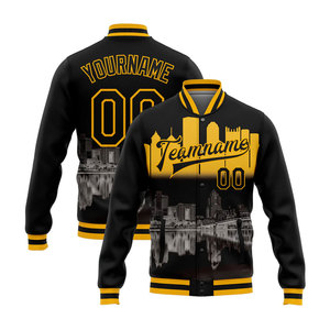Veste universitaire pour hommes veste de haute qualité veste de baseball pour hommes manteau décontracté avec boutons vente en ligne - Product Image 1