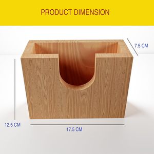Wedding Kitchen Dining Room Table Decor Upright Wood Napkin <b>Dispenser</b> Holder Eco-Friendly Durable Modern Stylish American Style - Product Image 4