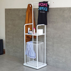 Modern Stainless Steel Corner Shower Room Storage <b>Shelf</b> with <b>Hooks</b> and Baskets for Hotel and Apartment Use - Product Image 6