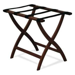 Portaequipajes de madera fuerte y estable diseñado para uso a largo plazo en hoteles que ofrecen un servicio confiable para todos los huéspedes - Product Image 2