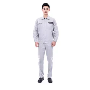 Personalizado 100% pantalones de algodón de alta calidad camisas ropa de trabajo de alta resistencia 2 uds uniforme de ropa de trabajo para hombre - Product Image 5