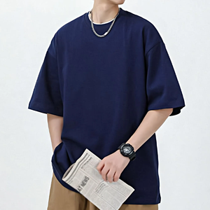 Factory Men's Oversized Drop Shoulder T-Shirts 100% algodón Venta caliente con servicio OEM - Product Image 1